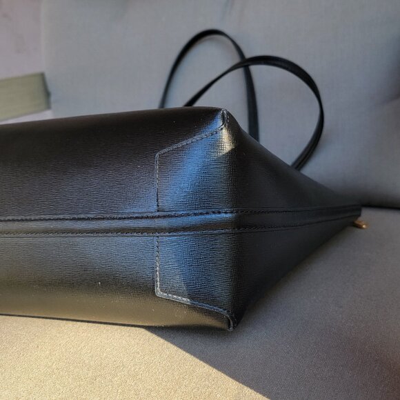 KATE SPADE Bleecker Black Saffiano Leather Large Zip Top Tote Bag - Picture 6 of 15